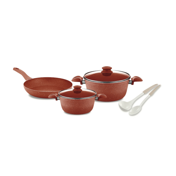 7PCS COPPER COOKWARE SET