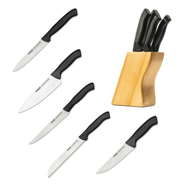 5 PCS KNIFE SET WITH BLOCK
